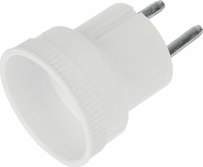 REXANT 11-1021 Адаптер сетевой (переходник) с Евро А/F на тонкую вилку С1 «Стакан» с бортами 6 А б/з REXANT
