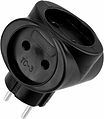 REXANT 11-1064-1 Тройник электрический 6А б/з черный 220 В REXANT REXANT 11-1064-1 Тройник электрический 6А б/з черный 220 В REXANT