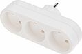 REXANT 11-1078 Тройник электрический линейный 10А б/з вертикальный, белый REXANT REXANT 11-1078 Тройник электрический линейный 10А б/з вертикальный, белый REXANT