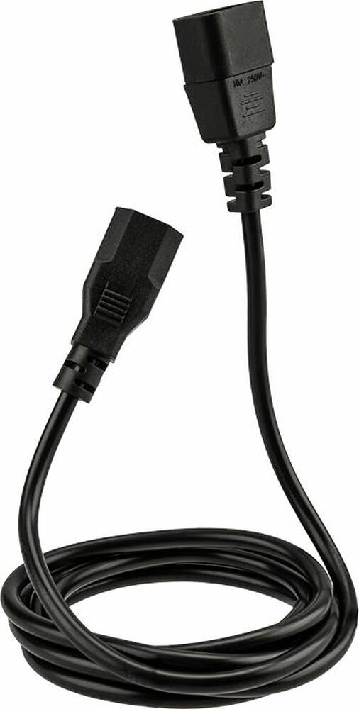REXANT 11-1161 Шнур сетевой, разъем IEC 320 C13 - разъем IEC 320 C14, кабель 3x0,75 мм², длина 1,5 метра (PE пакет) REXANT