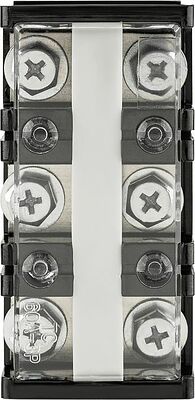 REXANT 11-2159 Блок зажимов клеммный БЗН ТС-603 16мм2 60A 3 пары REXANT