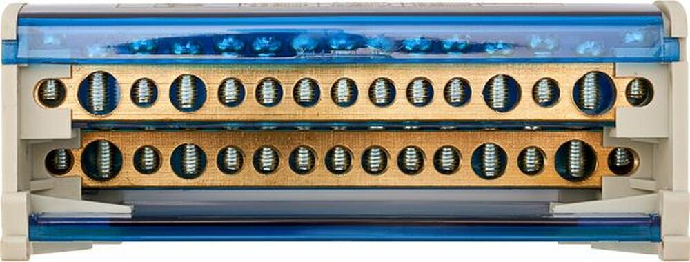 REXANT 11-2302-15 Шина на DIN-рейку в корпусе (кросс-модуль) 2х15 REXANT