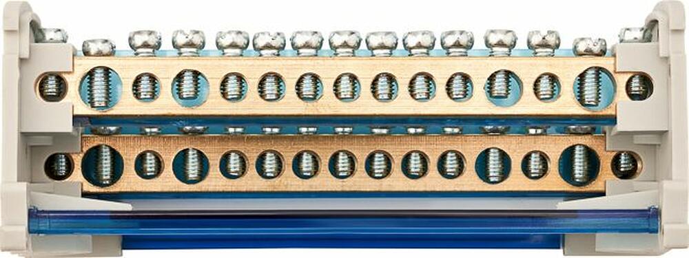 REXANT 11-2302-15 Шина на DIN-рейку в корпусе (кросс-модуль) 2х15 REXANT