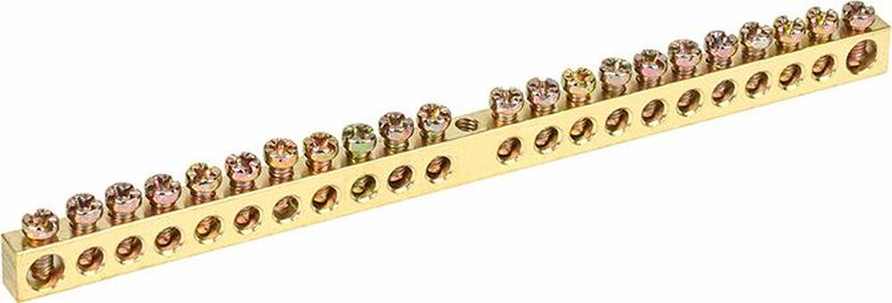 REXANT 11-2363 Шина PEN «земля-ноль» 6х9мм 22/1 (22 группы/крепеж по центру) REXANT