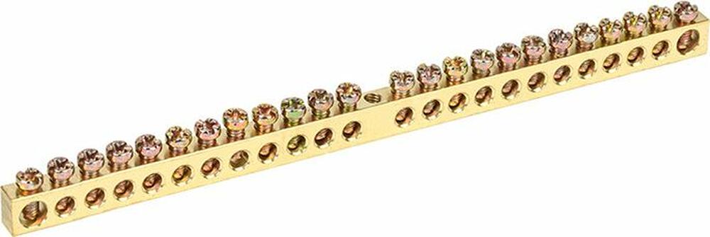 REXANT 11-2364 Шина PEN «земля-ноль» 6х9мм 24/1 (24 группы/крепеж по центру) REXANT