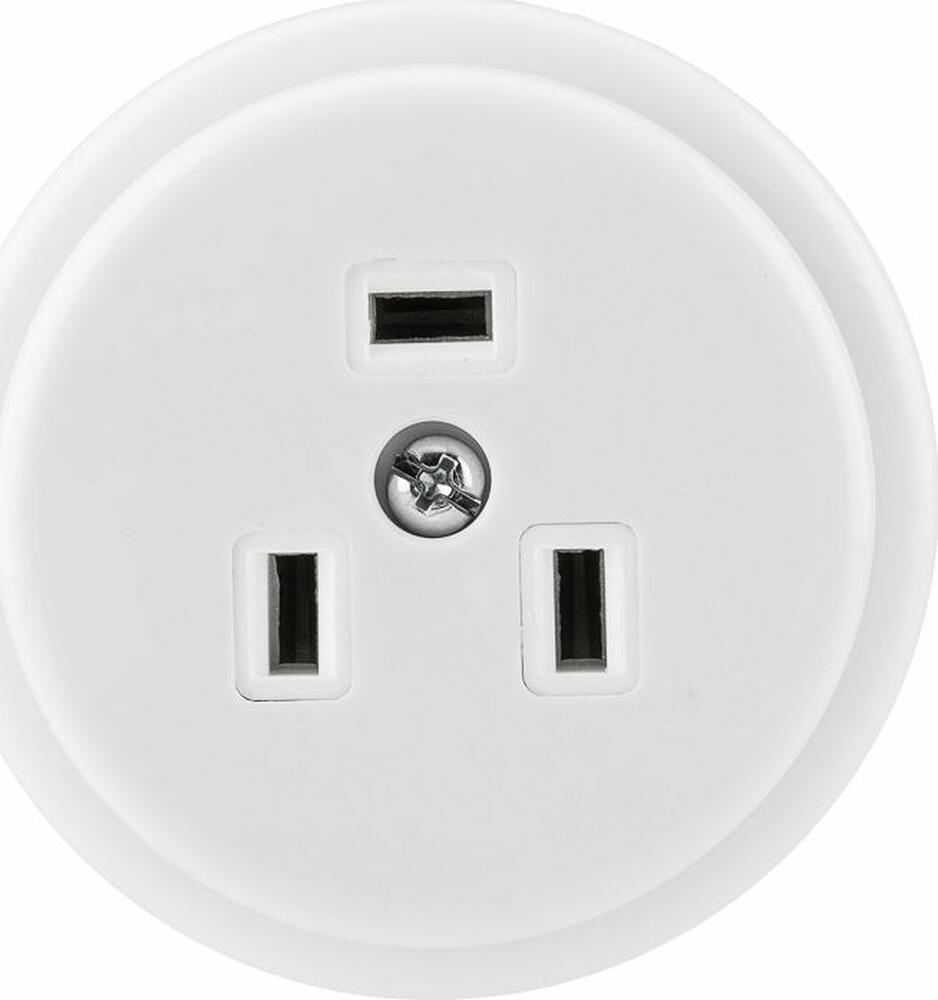 REXANT 11-8520 Розетка РШ для электрической плиты 40А, 250В 2Р+РЕ (ОУ) белая REXANT