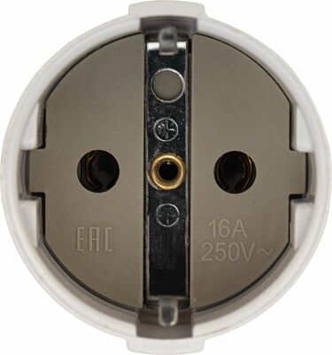 REXANT 11-8528 Розетка разборная Евро с з/к 16А белая REXANT