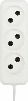 REXANT 11-8736 Удлинитель 3 гнезда, 7м, 2х0,75мм², б/з, белый REXANT