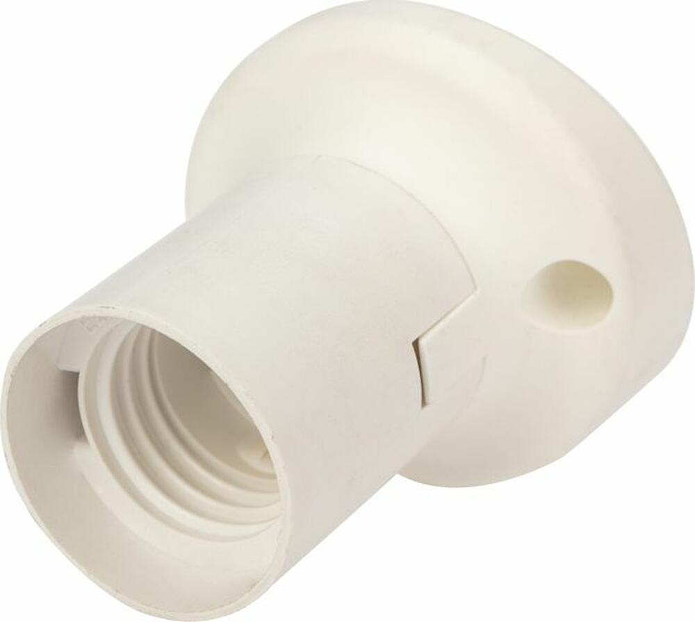 REXANT 11-8872 Патрон пластиковый настенный Е27 наклонный, белый, c этикеткой REXANT