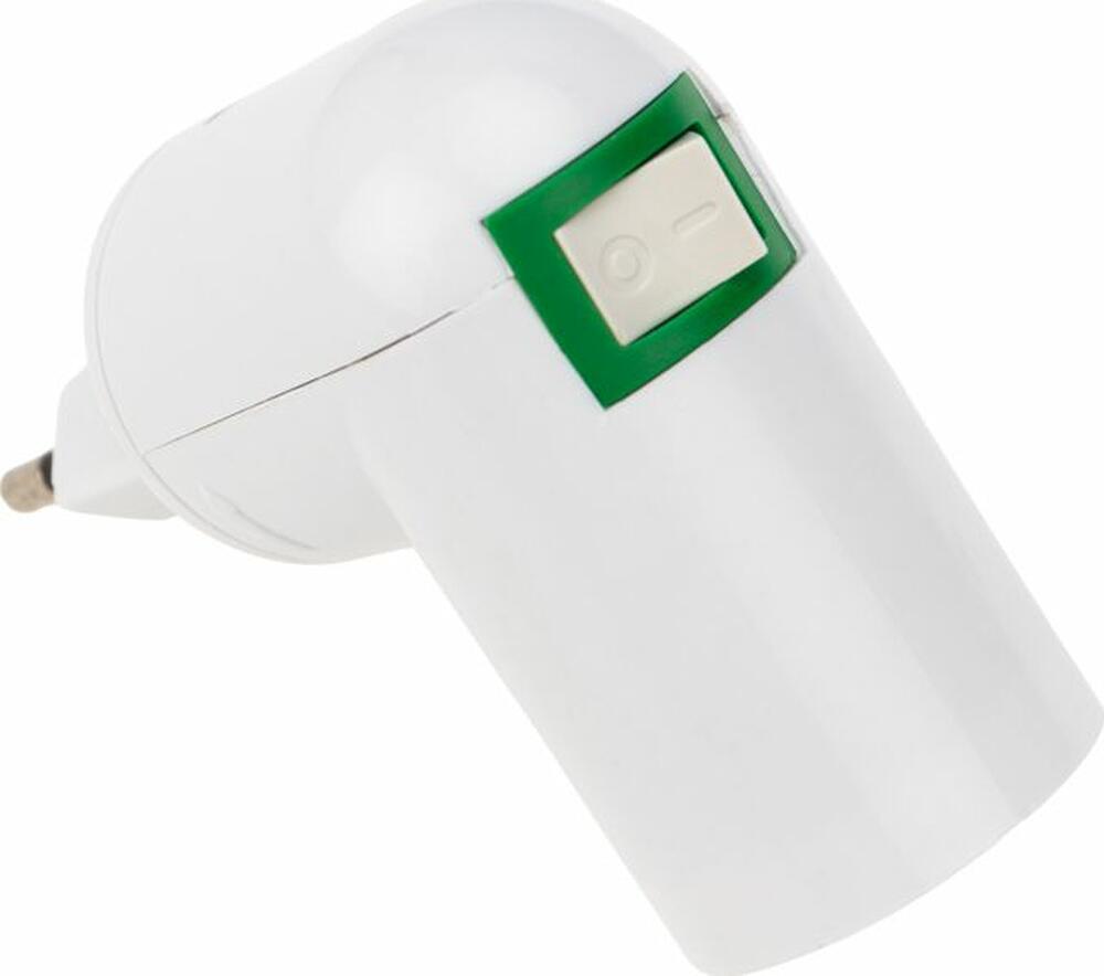 REXANT 11-8883 Переходник-светильник для крепления в штепсельной сетевой розетке переходник цокольный AC 220В-Е14 с выключателем REXANT