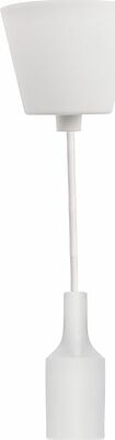 REXANT 11-8884 Патрон E27 силиконовый со шнуром 1м белый REXANT