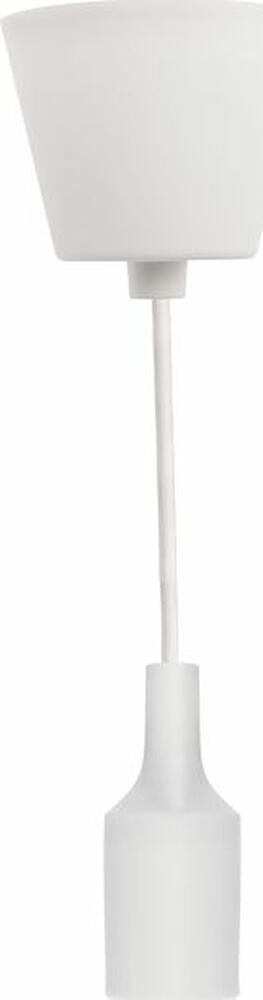 REXANT 11-8884 Патрон E27 силиконовый со шнуром 1м белый REXANT