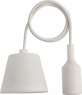 REXANT 11-8884 Патрон E27 силиконовый со шнуром 1м белый REXANT
