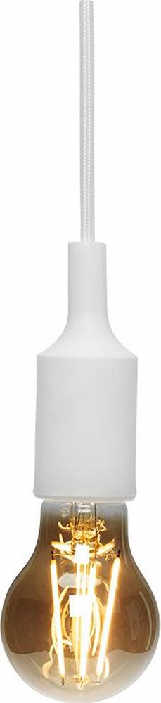 REXANT 11-8884 Патрон E27 силиконовый со шнуром 1м белый REXANT