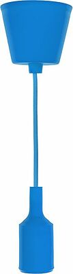 REXANT 11-8885 Патрон E27 силиконовый со шнуром 1м синий REXANT