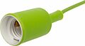 REXANT 11-8886 Патрон E27 силиконовый со шнуром 1м зеленый REXANT