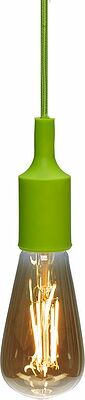 REXANT 11-8886 Патрон E27 силиконовый со шнуром 1м зеленый REXANT