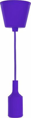 REXANT 11-8887 Патрон E27 силиконовый со шнуром 1м фиолетовый REXANT