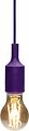REXANT 11-8887 Патрон E27 силиконовый со шнуром 1м фиолетовый REXANT