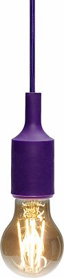 REXANT 11-8887 Патрон E27 силиконовый со шнуром 1м фиолетовый REXANT