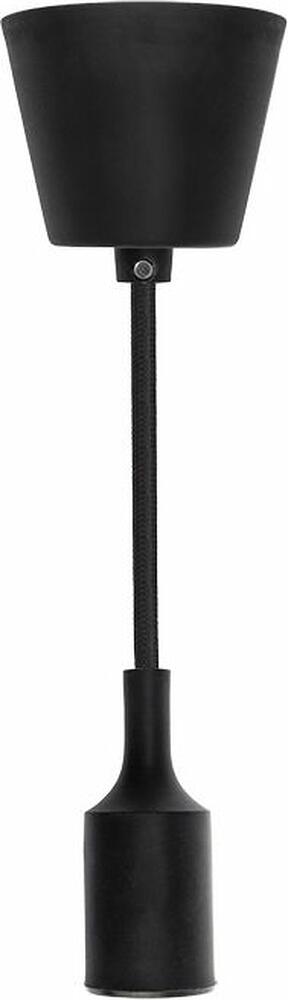 REXANT 11-8890 Патрон E27 силиконовый со шнуром 1м черный REXANT