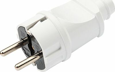 REXANT 11-8948 Вилка Евро прямая с з/к 16А усиленная белая REXANT