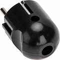 REXANT 11-8950 Вилка Евро прямая с з/к 16А черная REXANT