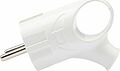 REXANT 11-8951 Вилка Евро угловая с з/к 16А с кольцом белая REXANT