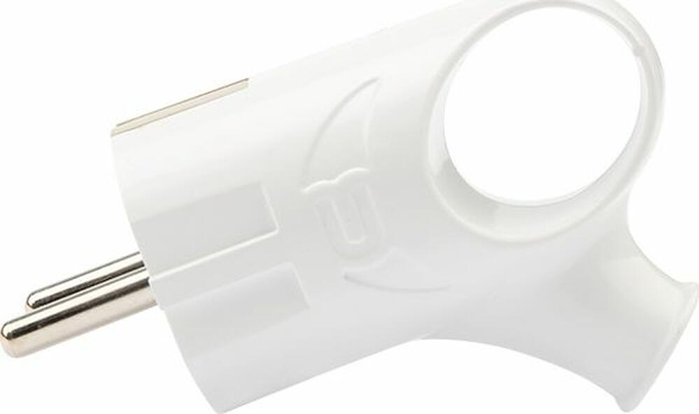 REXANT 11-8951 Вилка Евро угловая с з/к 16А с кольцом белая REXANT