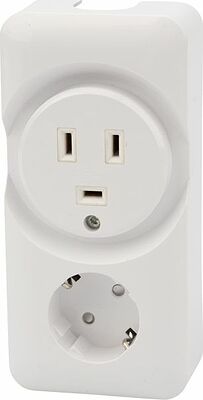 REXANT 11-8982 Розетка РШ/Евро двойная для электрической плиты 32А/16A, 250В, 2Р+РЕ (ОУ) белая REXANT