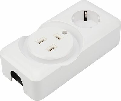 REXANT 11-8982 Розетка РШ/Евро двойная для электрической плиты 32А/16A, 250В, 2Р+РЕ (ОУ) белая REXANT