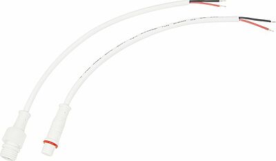 REXANT 11-9320 Соединительный кабель (2pin) герметичный (IP67) 2х0.35 мм² белый REXANT