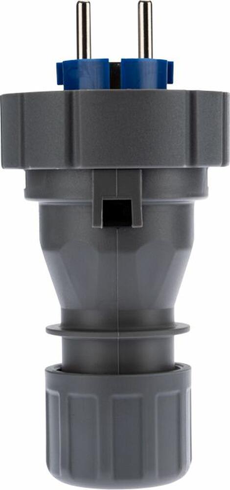 REXANT 111-013 Вилка влагозащищенная прямая 2P+РE, 16А, IP68, серая REXANT