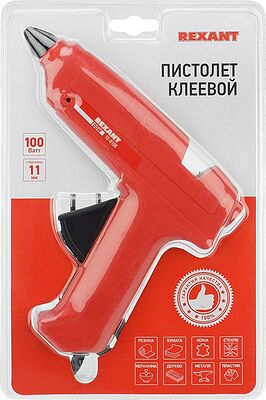 REXANT 12-0105 Пистолет клеевой, 100Вт, Ø11мм, без кнопки, блистер REXANT 