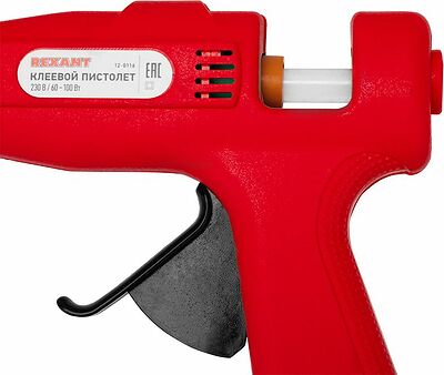 REXANT 12-0116 Пистолет клеевой, 60Вт/100Вт два режима, Ø11мм, блистер REXANT