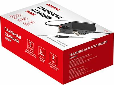 REXANT 12-0159 Паяльная станция (паяльник), серия МИНИ - Mi08, 8Вт, 230В, 100-450°C, (ZD-927) REXANT