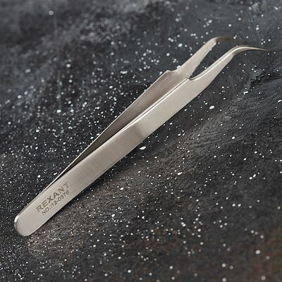 REXANT Пинцет изогнутый, узкий 125 мм (блистер) REXANT 12-0378 (12-0378)