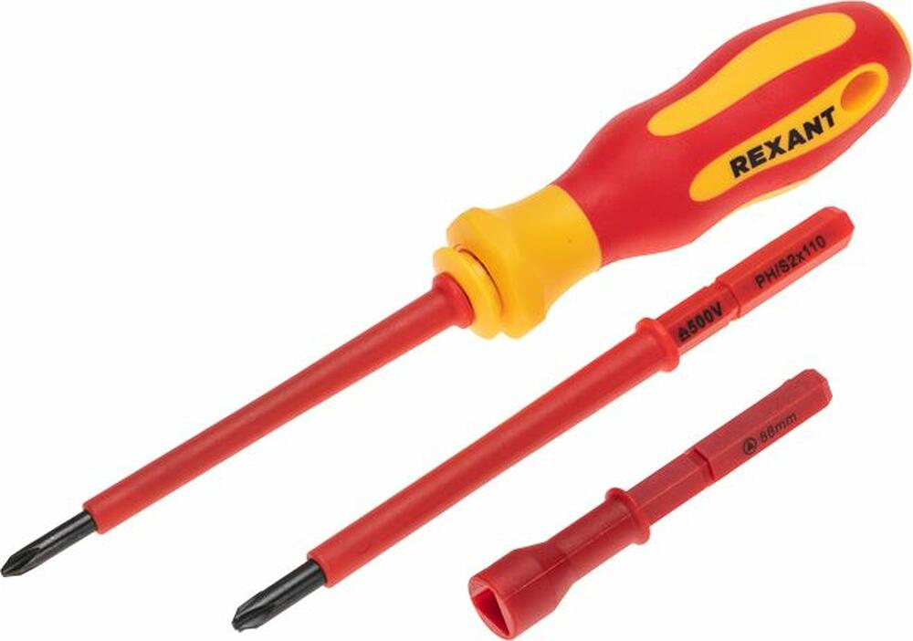 REXANT 12-4773-3 Набор отверток диэлектрических, 14 предметов REXANT