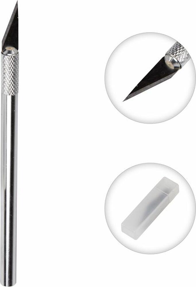 REXANT 12-4910 Нож с перовым лезвием 5 запасных лезвий (скальпель) REXANT