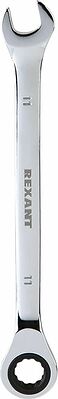 REXANT 12-5806-1 Ключ комбинированный трещоточный 11мм, CrV, зеркальный хром REXANT 