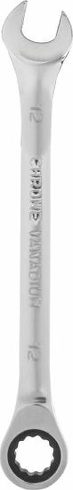 REXANT 12-5807-1 Ключ комбинированный трещоточный 12мм, CrV, зеркальный хром REXANT 