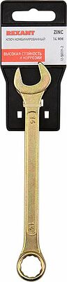 REXANT 12-5809-2 Ключ комбинированный 14мм, желтый цинк REXANT 