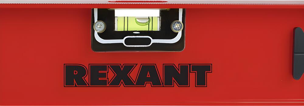REXANT 12-9215 Уровень алюминиевый Рельс, 1500мм, 3 глазка (1 поворотный) REXANT