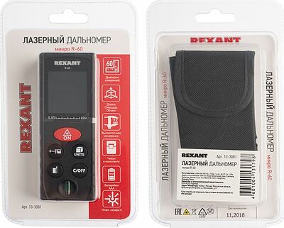 REXANT 13-3081 Лазерный дальномер микро R-60 REXANT