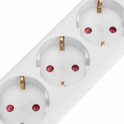 REXANT 13-4010 Удлинитель STANDARD 3 гнезда, 3м, 3х1,0мм², с/з, белый REXANT