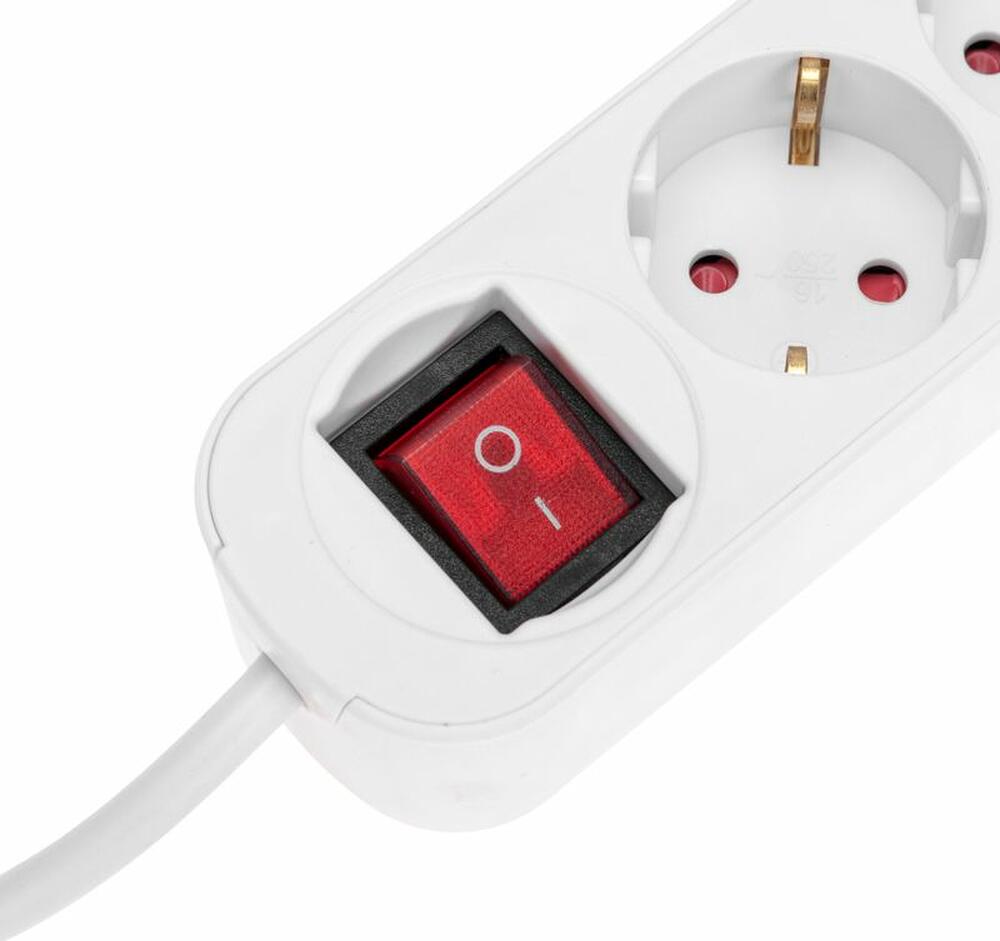 REXANT 13-4016 Удлинитель STANDARD 3 гнезда, 3м, 3х1,0мм², с/з, с выключателем, 2 USB, белый REXANT