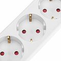 REXANT 13-4016 Удлинитель STANDARD 3 гнезда, 3м, 3х1,0мм², с/з, с выключателем, 2 USB, белый REXANT