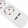 REXANT 13-4017 Удлинитель STANDARD 3 гнезда, 5м, 3х1,0мм², с/з, с выключателем, 2 USB, белый REXANT