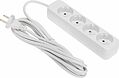 REXANT 13-4025 Удлинитель STANDARD 4 гнезда, 5м, 2х1,0мм², б/з, белый REXANT