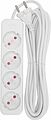 REXANT 13-4025 Удлинитель STANDARD 4 гнезда, 5м, 2х1,0мм², б/з, белый REXANT
